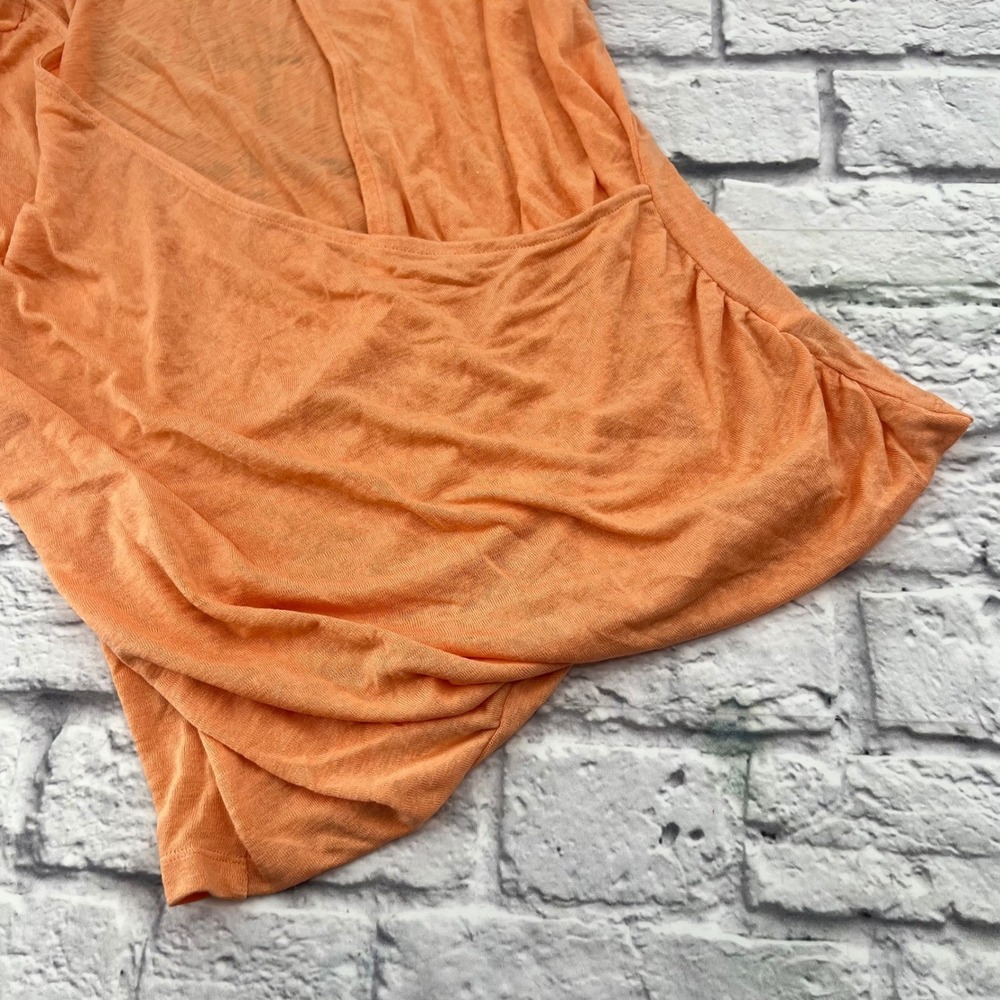 Athleta Breezy Wrap Tank Top Womens Small Orange Sleeveless Casual Shirt - Picture 3 of 8